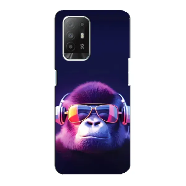 Чохол з принтом «Стильна мавпа» для OPPO Reno 5z