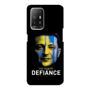 Чехол для Oppo Reno 5z (AlphaPrint - с принтом Зеленского) (В. Зеленский)