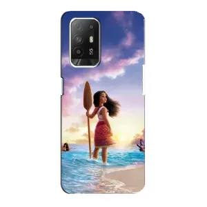 Чохол з мультфільмом Ваяна Oppo Reno 5z (Моана з веслом)