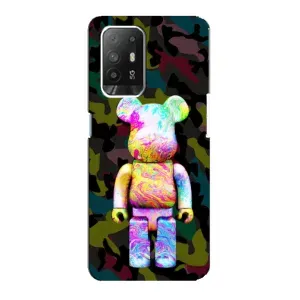 Чехлы для Oppo Reno 5z - Bearbrick Louis Vuitton (PREMIUMPrint) (Яркий Bearbrick)