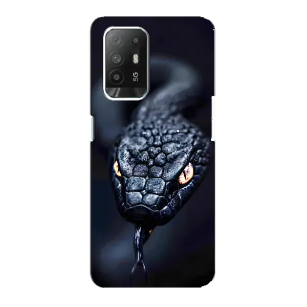 Чохол з принтом «Чорна змія» для OPPO Reno 5z