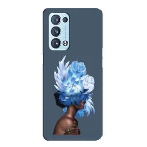 Чехлы (ART) Цветы на Oppo Reno6 Pro Plus 5G (VPrint) (Квіти на голові)