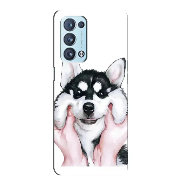 Чохол з принтом «Радісний Хаскі» для OPPO Reno6 Pro Plus 5G Чохол з принтом «Радісний Хаскі» для OPPO Reno6 Pro Plus 5G