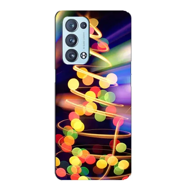 Чохол з принтом «Ялинка в огоньках» для OPPO Reno6 Pro Plus 5G Чохол з принтом «Ялинка в огоньках» для OPPO Reno6 Pro Plus 5G