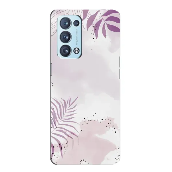 Чохол з принтом «Фіолетове листя» для OPPO Reno6 Pro Plus 5G Чохол з принтом «Фіолетове листя» для OPPO Reno6 Pro Plus 5G