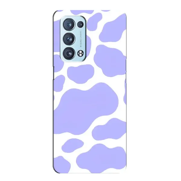 Чехол с принтом «Фиолетова Буренка» для OPPO Reno6 Pro Plus 5G