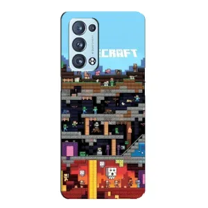 Чохол з принтом «фон Minecraft» для OPPO Reno6 Pro Plus 5G