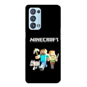 Чохол з принтом «герої Minecraft» для OPPO Reno6 Pro Plus 5G