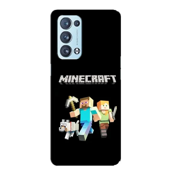 Чохол з принтом «герої Minecraft» для OPPO Reno6 Pro Plus 5G Чохол з принтом «герої Minecraft» для OPPO Reno6 Pro Plus 5G