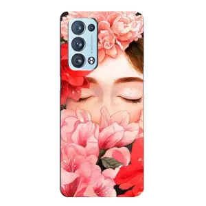 Чехлы (ART) Цветы на Oppo Reno6 Pro Plus 5G (VPrint) (Очі в квітах)