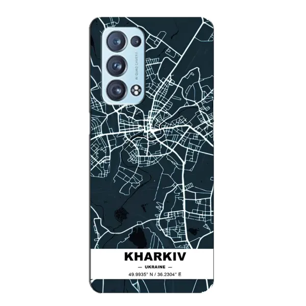 Чохол з принтом «Харків» для OPPO Reno6 Pro Plus 5G Чохол з принтом «Харків» для OPPO Reno6 Pro Plus 5G