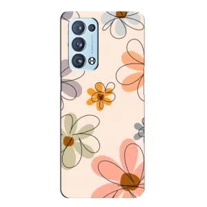 Чохол з квітковим принтом на OPPO Reno6 Pro Plus 5G . українською . (Кольорові квіти)