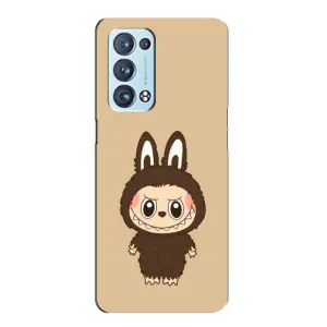 Чохол з Лабубу на Oppo Reno6 Pro Plus 5G (Bored Ape в червоному)