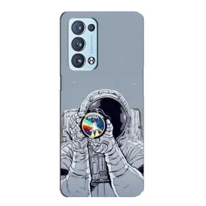 Чехол с принтом «Космонавт фото» для OPPO Reno6 Pro Plus 5G
