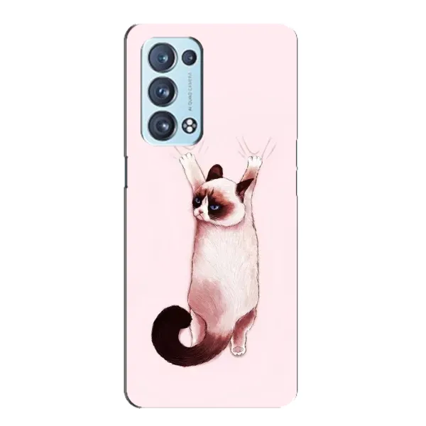Чохол з принтом «Котик падає» для OPPO Reno6 Pro Plus 5G Чохол з принтом «Котик падає» для OPPO Reno6 Pro Plus 5G