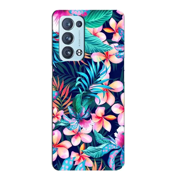 Чехол с принтом «Красочные цветы» для OPPO Reno6 Pro Plus 5G