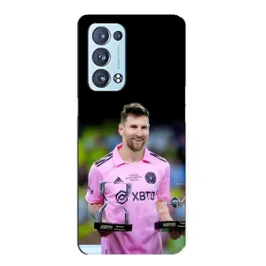 Чохли для OPPO Reno6 Pro Plus 5G . українською . - Лео Мессі Маямі (Кубки Мессі)