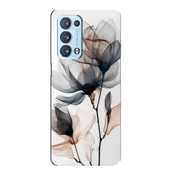 Чохол з принтом «Квіти на білому» для OPPO Reno6 Pro Plus 5G Чохол з принтом «Квіти на білому» для OPPO Reno6 Pro Plus 5G