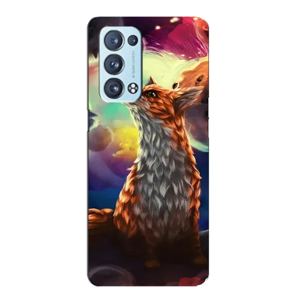 Чехол с принтом «Лисица в космосе» для OPPO Reno6 Pro Plus 5G Чехол с принтом «Лисица в космосе» для OPPO Reno6 Pro Plus 5G