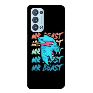 Чехол с принтом «logo Mr beast» для OPPO Reno6 Pro Plus 5G