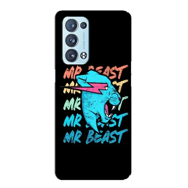 Чехол с принтом «logo Mr beast» для OPPO Reno6 Pro Plus 5G