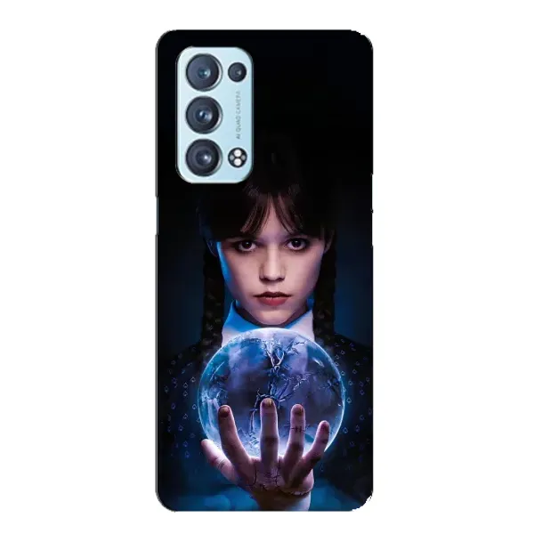Чохол з принтом «Магічна сфера Венздей» для OPPO Reno6 Pro Plus 5G Чохол з принтом «Магічна сфера Венздей» для OPPO Reno6 Pro Plus 5G
