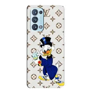 Чехли для Oppo Reno6 Pro Plus 5G - Скрудж МакДак Louis Vuitton (PREMIUMPrint) (Макдак на стилі)