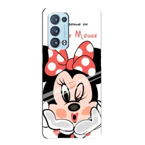 Міккі Маус чохол для Oppo Reno6 Pro Plus 5G (AlphaPrint - Мультяшні) (Маус Мінні)