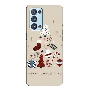 Рождественские Чехлы для Oppo Reno6 Pro Plus 5G (VPrint) (Merry Christmas)