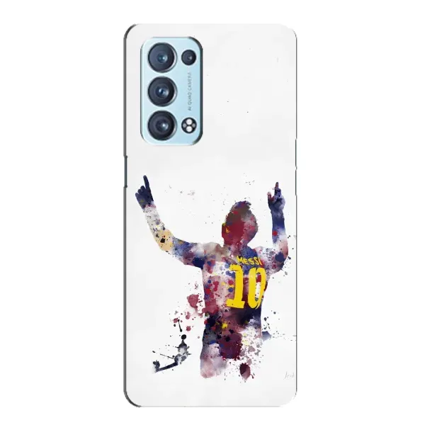 Чохол з принтом «Messi Barca» для OPPO Reno6 Pro Plus 5G
