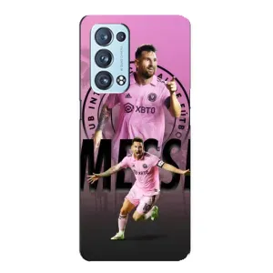 Чохли для OPPO Reno6 Pro Plus 5G . українською . - Лео Мессі Маямі (Messi Miami)