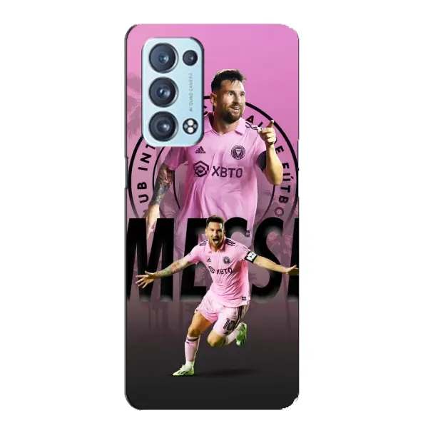 Чохол з принтом «Messi Miami» для OPPO Reno6 Pro Plus 5G