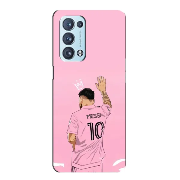 Чохол з принтом «Мессі Маямі» для OPPO Reno6 Pro Plus 5G