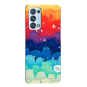 Чохол з принтом «Mew» для OPPO Reno6 Pro Plus 5G