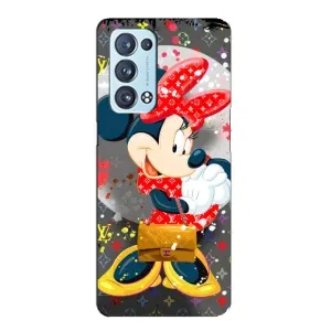 Чохол Disney Mouse Oppo Reno6 Pro Plus 5G (PREMIUMPrint) (Minni з бантіком)