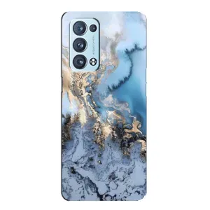 Мраморный чехол на Oppo Reno6 Pro Plus 5G (VPrint) (Нежный мрамор)