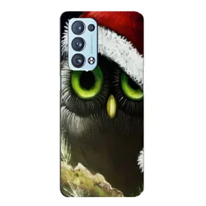 Новорічні Чохли для OPPO Reno6 Pro Plus 5G . українською . (VPrint) (Новорічна Сова)