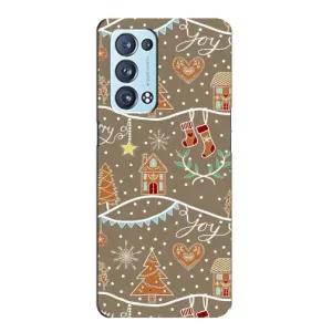 Новорічні, Святкові Чохли для Oppo Reno6 Pro Plus 5G - 2024 год (Новорічні пряники)