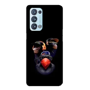 Чохол з принтом «Три мавпи» для OPPO Reno6 Pro Plus 5G