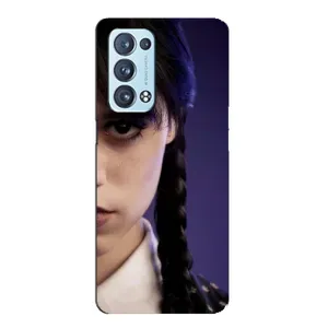 Чохол з дизайном Венздей 2 на Oppo Reno6 Pro Plus 5G (Загадковий погляд Венздей)