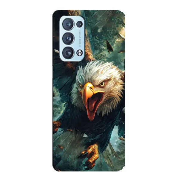 Чехол с принтом «Орел в полете» для OPPO Reno6 Pro Plus 5G
