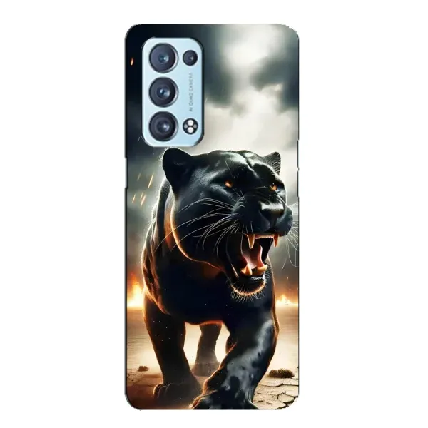 Чехол с принтом «Черная пантера» для OPPO Reno6 Pro Plus 5G