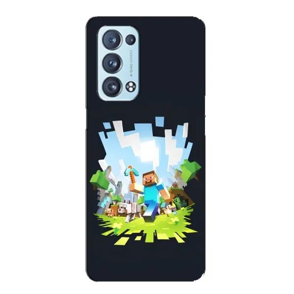Чохол з принтом «персонажі Minecraft» для OPPO Reno6 Pro Plus 5G Чохол з принтом «персонажі Minecraft» для OPPO Reno6 Pro Plus 5G