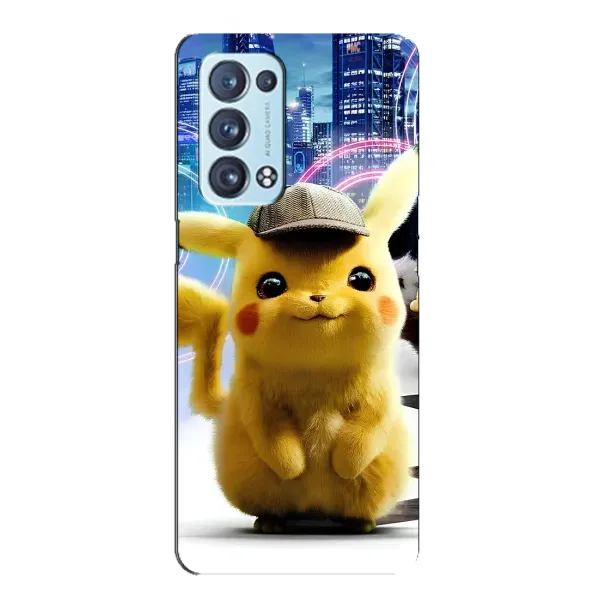 Чохол з принтом «Пікачу в місті» для OPPO Reno6 Pro Plus 5G