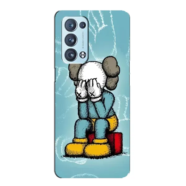 Чохол з принтом «Плач Bearbrick» для OPPO Reno6 Pro Plus 5G