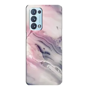 Мраморный чехол на Oppo Reno6 Pro Plus 5G (VPrint) (Пурпурный Мрамор)