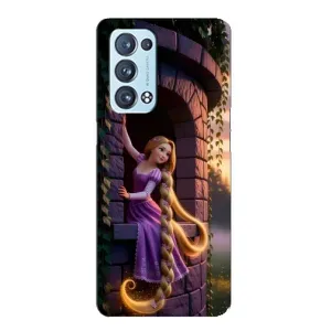Чохол Рапунцель для Oppo Reno6 Pro Plus 5G (Рапунцель на вежі)