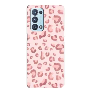Чехол с принтом «Розовый леопард» для OPPO Reno6 Pro Plus 5G