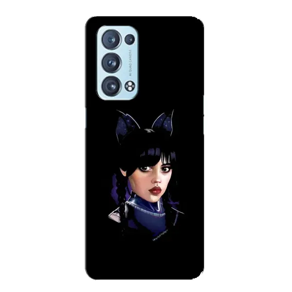 Чохол з принтом «серйозна Венздей» для OPPO Reno6 Pro Plus 5G Чохол з принтом «серйозна Венздей» для OPPO Reno6 Pro Plus 5G