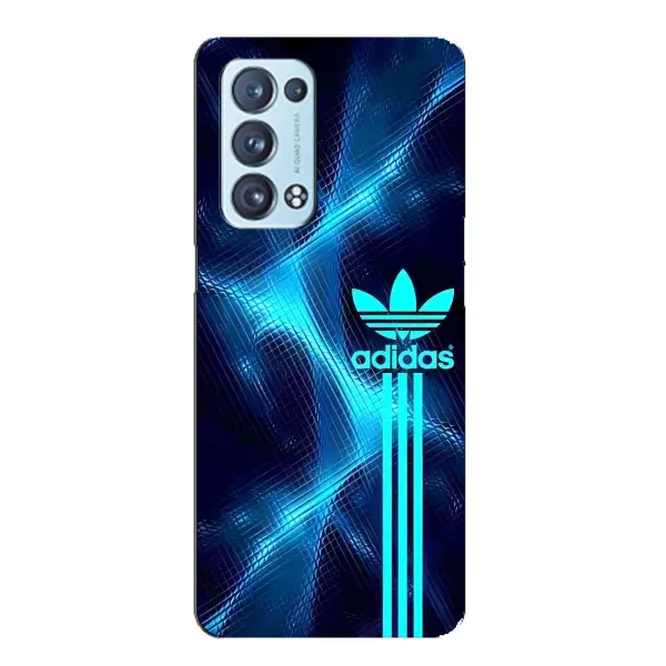 Чехол с принтом «Синий Адидас» для OPPO Reno6 Pro Plus 5G